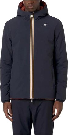 K-Way Jack St Warm Double Jas - Heren - Jassen - Blauw - Maat: M Leer