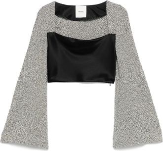Nanushka Top crop Tasula - Nero
