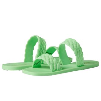 Steve Madden Bohemia Flat Sandal Light Green BOHEMIA-GRN Womens