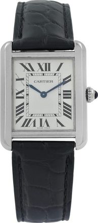Cartier Pre-owned Cartier Tank Solo Quartz White Dial Ladies Watch WSTA0030