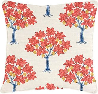 Ballard Designs Lemon Grove Citrus InsideOut Outdoor Pillow - 16 x 16 - Ballard Designs