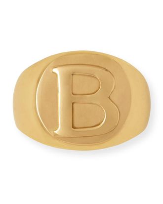 Blue Pheasant Clark Napkin Ring, Letter