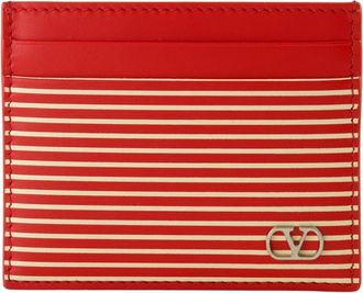 Valentino Garavani Vlogo Cardholder - Heren - Portefeuilles - Rood - ONE Size - Accessoires