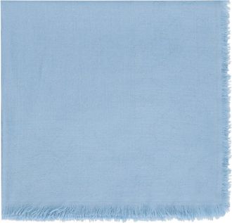 Gucci Light Blue Signature Logo Scarf