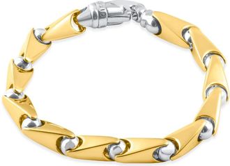 Pompeii3 Mens Link 14k Gold (75gram) or Platinum (120gram) 8.5mm Bracelet 8.5