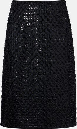 Dorothee Schumacher Gonna midi Sparkling Statement con paillettes