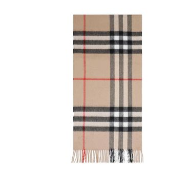 Burberry Winter Scarves, unisex, Multicolor, Size: ONE SIZE Brown Check Scarf Accessories