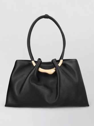 Cult Gaia asa shoulder bag double handles gold