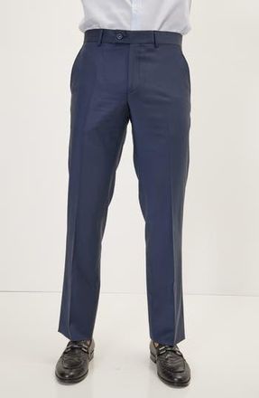 Ron Tomson Merino Wool Dress Pants in Dark Blue at Nordstrom Rack, Size 32