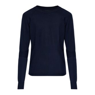 Moncler Round-neck Knitwear, male, Blue, Size: XL Moncler Grenoble Day-Namic