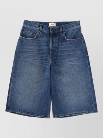 Haikure denim shorts five pocket belt loops