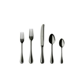 Mepra Perla Flatware Set - 5 Pieces in Black Gold at Nordstrom