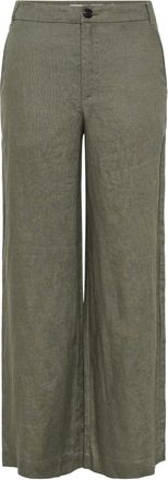 Inwear Dames, Broeken, Groen, Maat: XS Linnen