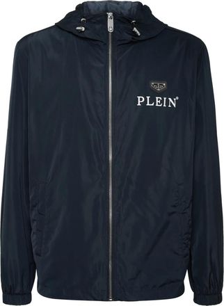 Philipp Plein Nylon Windbreaker - Heren - Zomerjassen - Blauw - L - Nylon - Jassen