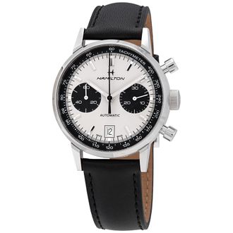 Hamilton Pre-owned Hamilton Intra-Matic Chronograph Automatic White Dial Mens Watch H38416711