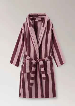 Mango Accappatoio 100% cotone righe bordeaux - Home - S - MANGO HOME