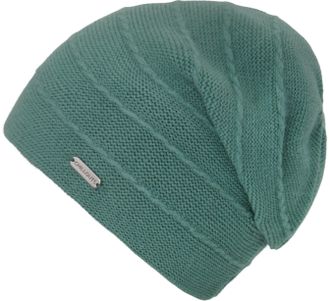Chillouts Beanie CHILLOUTS Artemis Hat, Damen, gr&uuml;n (mint), Materialmix, Strukturmuster, unifarben, M&uuml;tzen Beanie, mit doppellagiger Verarbeitung, raffinierter 