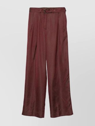 Dries Van Noten viscose wide-leg trousers