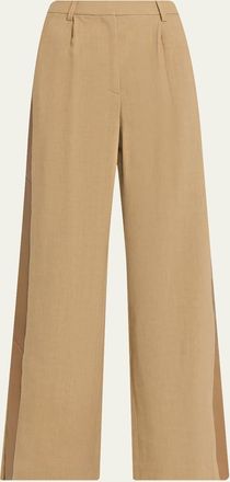 TWP Slim A Linen Pants with Lip Tux