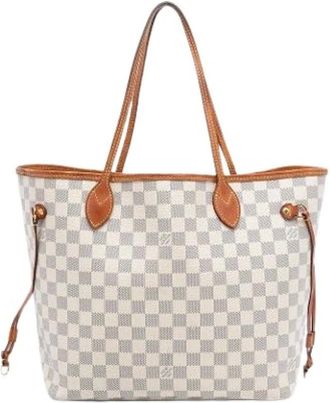 Louis Vuitton Pre-owned Tote Bags, female, White, Size: ONE SIZE Pre-owned Neverfull MM