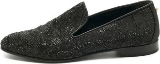 Versace Mocassini con cristalli - Nero