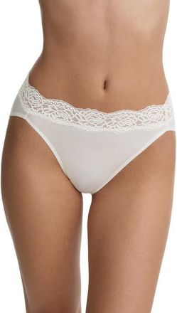 Skarlett Blue Divine Lace Trim French Cut Brief in Whipped Cream at Nordstrom, Size X-Large