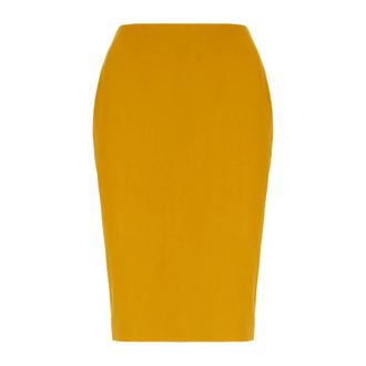 Saint Laurent Dames, Rokken, Oranje, Maat: XS Satijn