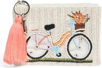 Collection XIIX Beaded Bicycle Coin Pouch in Ivory Multi at Nordstrom Rack