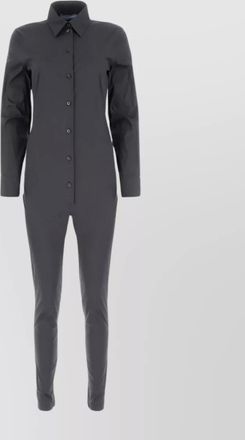 Prada streamlined stretch poplin jumpsuit