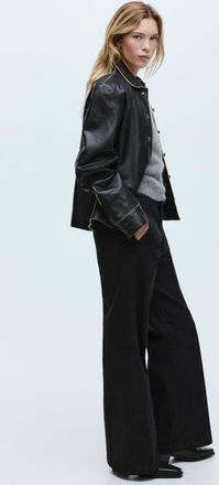 H&M Flared High Jeans in Black at Nordstrom, Size 10