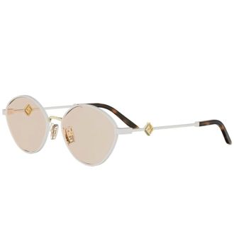 Fendi Fe40217U Zonnebril - unisex - Accessoires - Wit - Maat: ONE Size