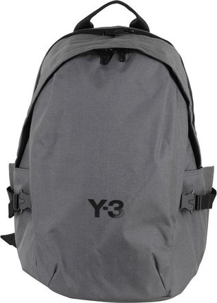 Yohji Yamamoto Spacious Gray Backpack With Dual Compartments