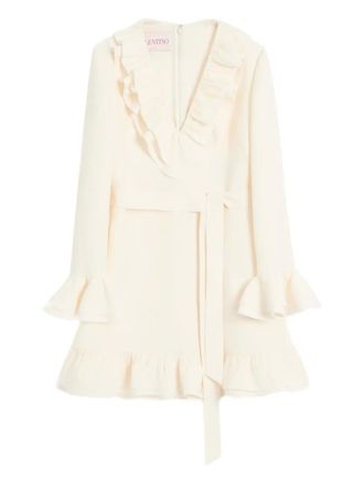 Valentino Garavani Crepe Couture mini dress - women - Elastane/Silk/Viscose/Virgin Wool - 42 - White