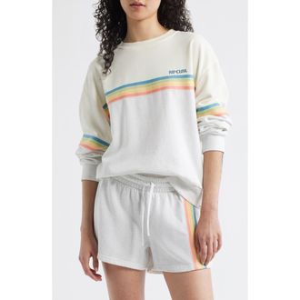 Rip Curl Surf Revival Fleece Sweatshirt in Grey Marle at Nordstrom, Size X-Small