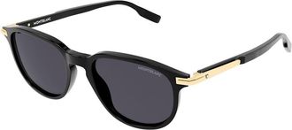 Montblanc MB0276S 001 Mens Sunglasses Black Size 52