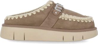 Mou Bounce Clog Metal Logo Slippers