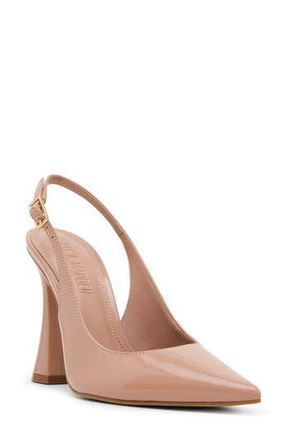 Steve Madden Blare Slingback Pointed Toe Pump in Blush Patent at Nordstrom Rack, Size 9