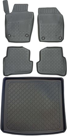 OEM Juego De Alfombrillas Para Coche Y Maletero Para Skoda Fabia Iii Kombi Desde Enero De 2015