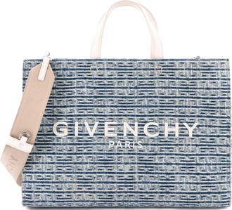 Givenchy G- 4G Denim Medium tote bag - Blauw