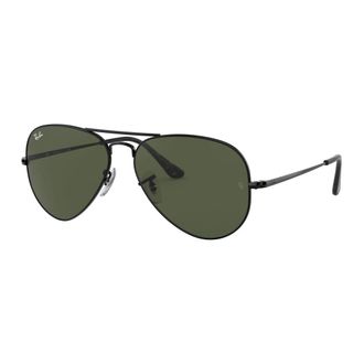 Ray-Ban Aviator Metal II - unisex - Zonnebrillen - Zwart - 58 MM - Accessoires