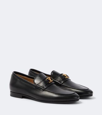 Valentino Garavani Mocasines de piel con VLogo