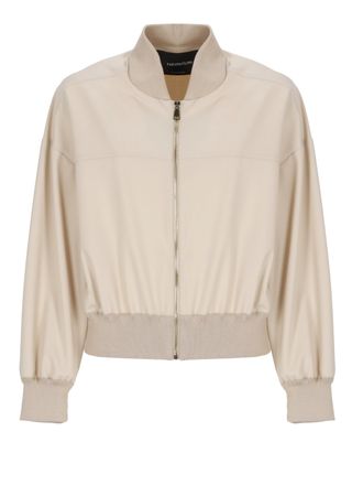 Fabiana Filippi Pink Lightpoint Detail Bomber Jacket