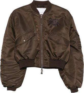 Cecilie Bahnsen Callie Bomberjack - Dames - Bomber jackets - Bruin - 2XS - Jassen