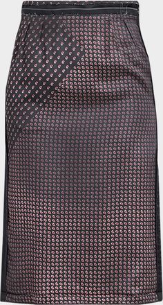 Maison Margiela Paisley Pencil Midi Skirt