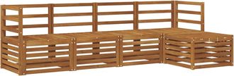 vidaXL Conjunto De Sof&aacute;s De Exterior 5 Uds. Natural Vidaxl