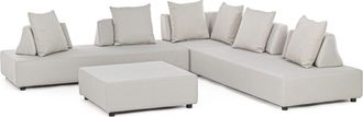 LLR Collection Grosses, exklusives Gartenlounge Set Saint Tropez - Sand