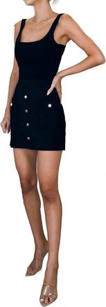 Karina Grimaldi Lucia Mini Skirt In Black