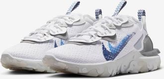 Nike Mens Nike React Vision FJ4231-100 Sneakers White Royal Blue Running Shoes