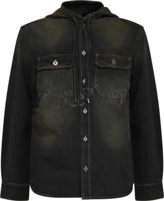 Off-white Denim Jacket - Heren - Spijkerjassen - Zwart - 2XL - Denim - Jassen