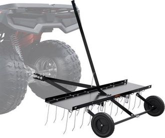 OEM Vertikutierer, 1219 Mm Vertikutierer Mit 24 Federstahlzinken, Rasenvertikutierer F&uuml;r Atv Oder M&auml;her, Rasenrechen Mit Hebeb&uuml;gel F&uuml;r Den Garten, Bauernh
